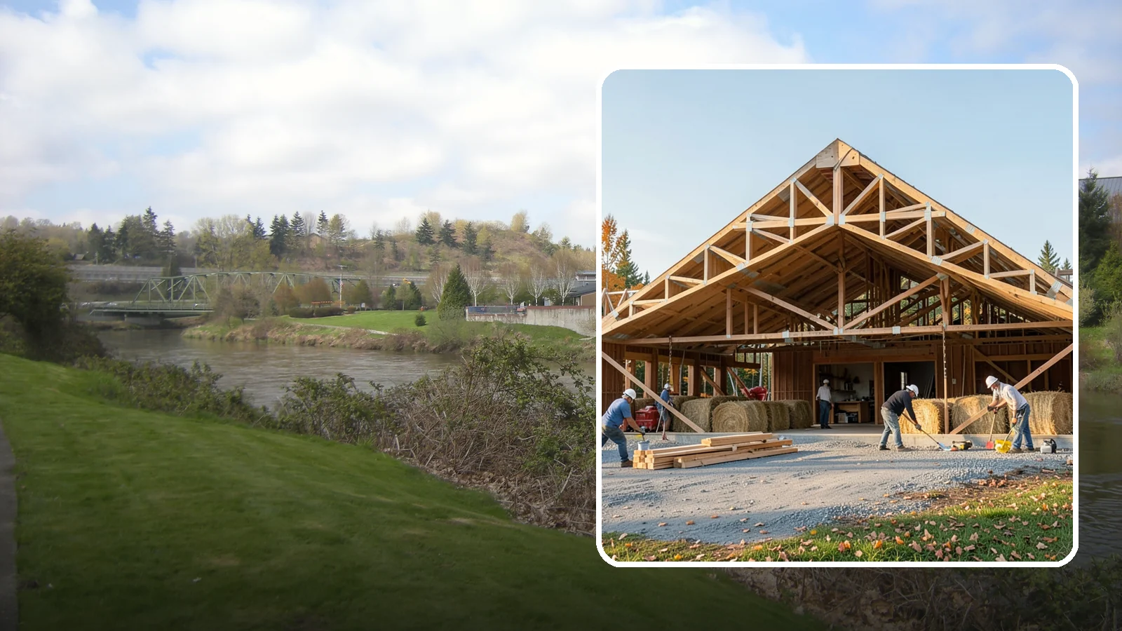 Barn Construction in Tukwila, King County, WA - Traditional and modern barns built for livestock, hay, equipment, or storage.