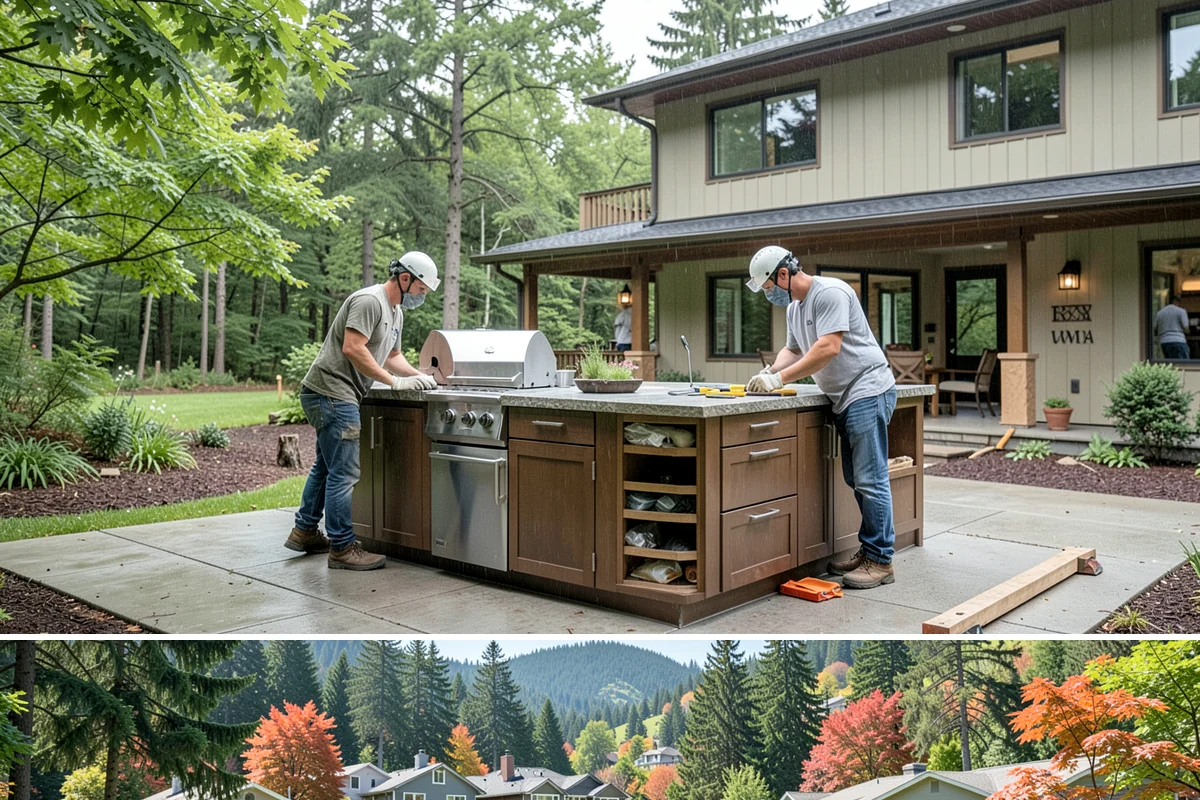 Barn Door Installation in Fircrest, Pierce County, WA - Barn door installs are indoor projects suited to any time of year.