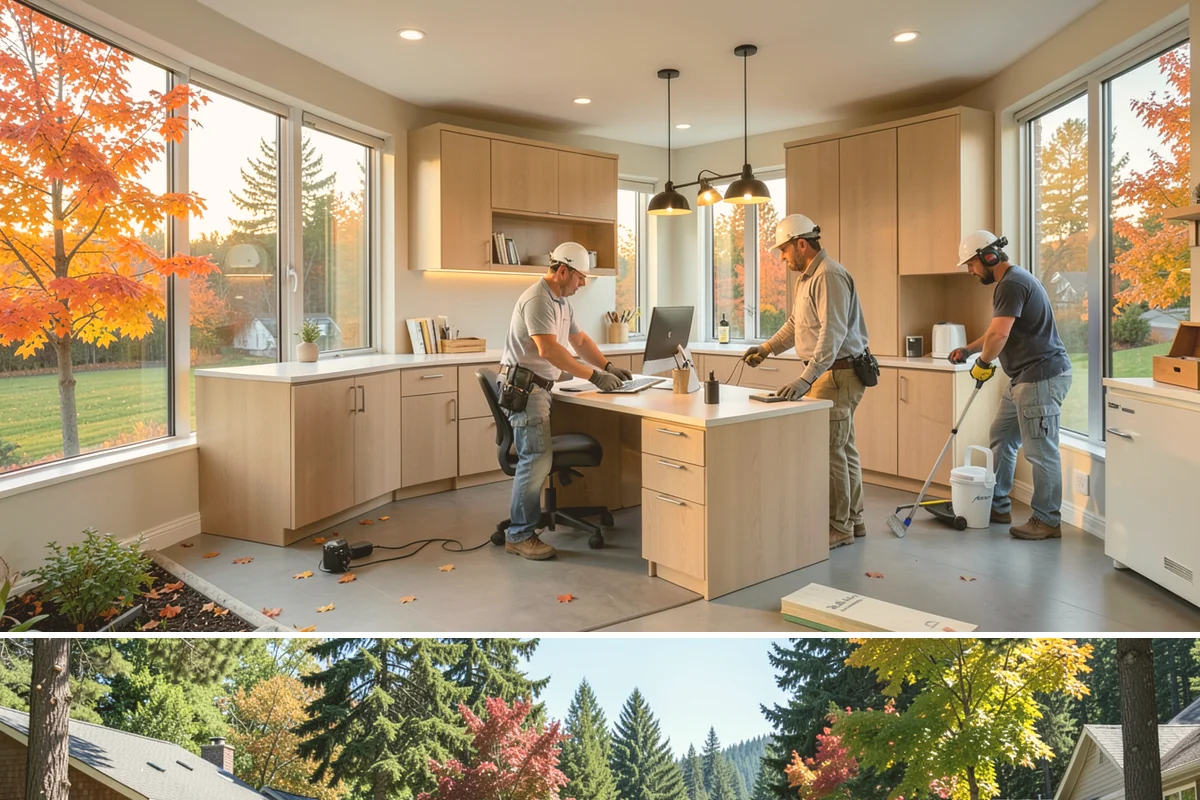 Barn Door Installation in Orting, Pierce County, WA - Barn door installs are indoor projects suited to any time of year.