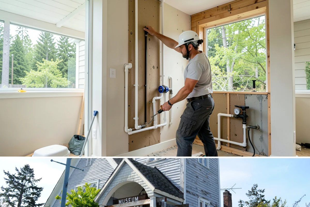 Barn Door Installation in Steilacoom, Pierce County, WA - Barn door installs are indoor projects suited to any time of year.