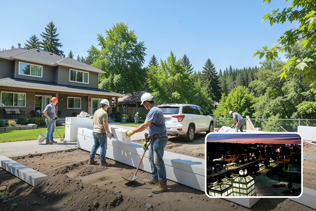 Barndominium Construction in Auburn, King County, WA - Wide clear spans for flexible living and work areas