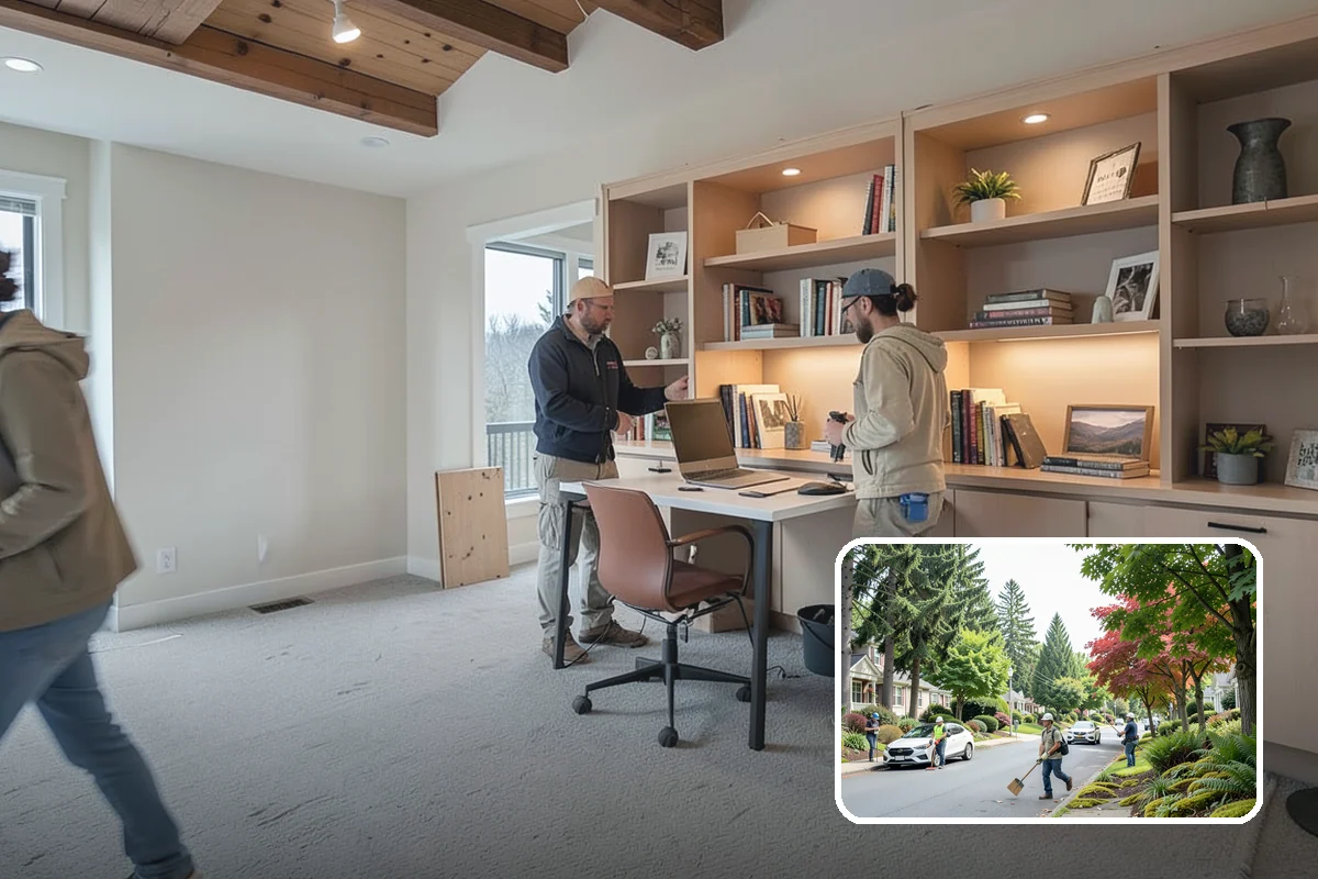 Barndominium Construction in Beaux Arts Village, King County, WA - Wide clear spans for flexible living and work areas