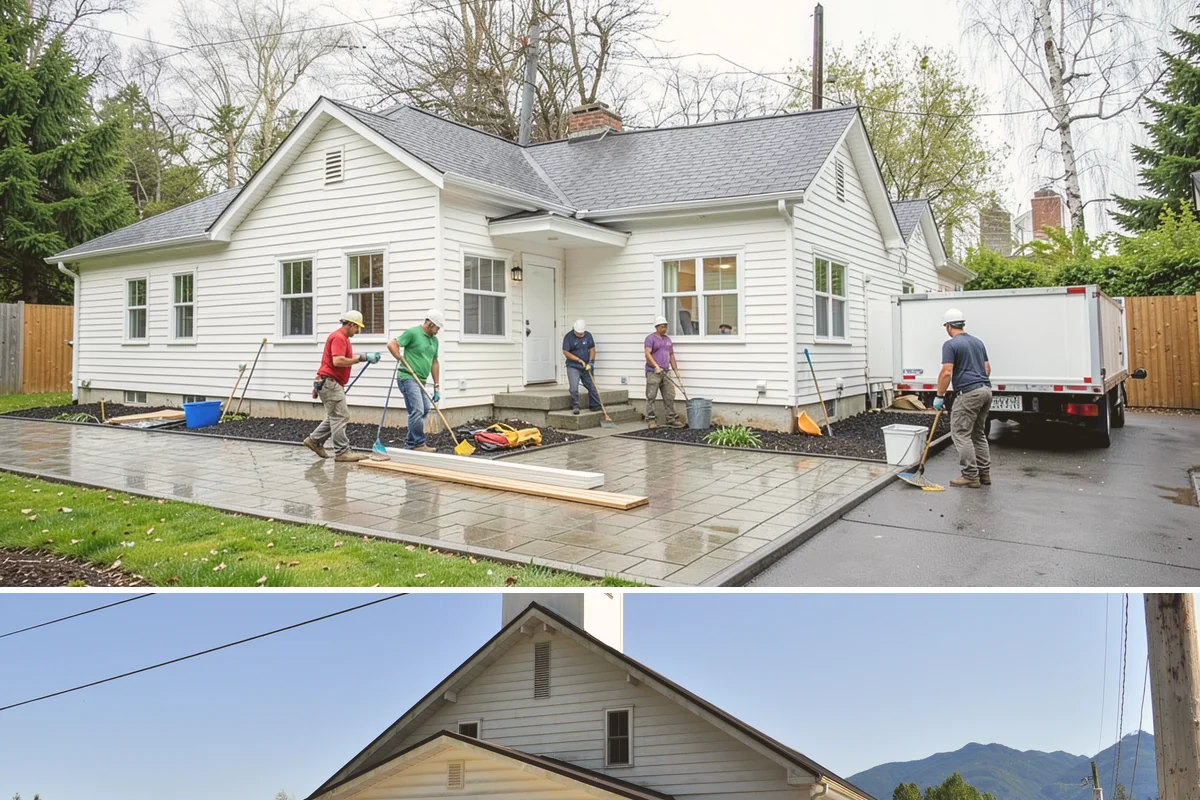 Barndominium Construction in Concrete, Skagit County, WA - Erecting the shell during a dry summer stretch lets us close it in fast and finish the interior through the wet season.