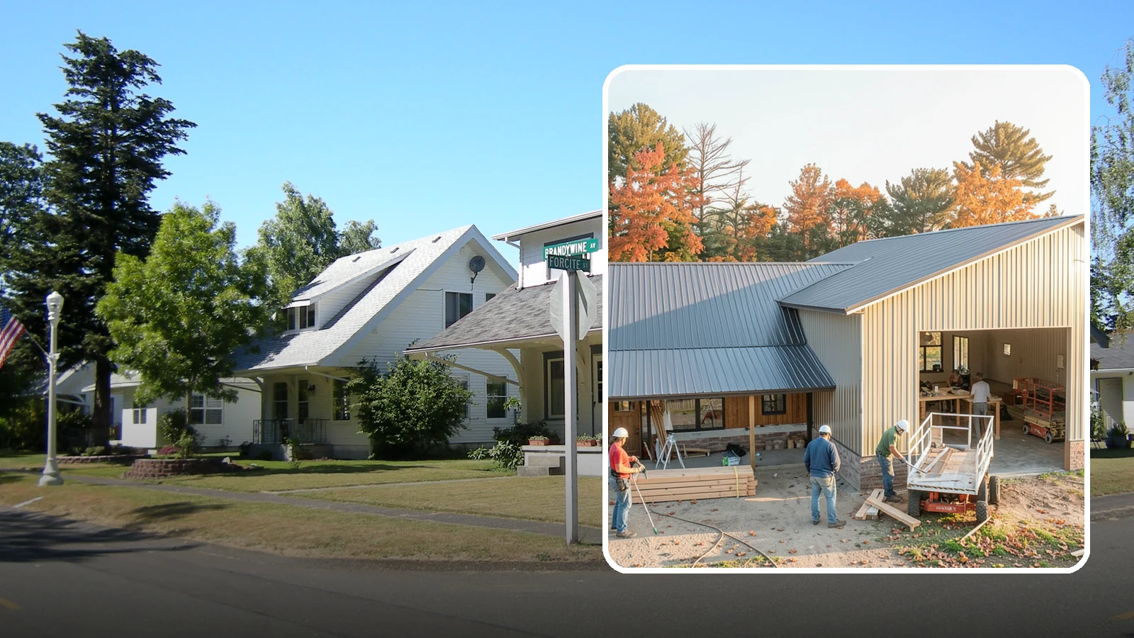 Barndominium Construction in DuPont, Pierce County, WA - A barn-style metal or post-frame shell finished as a comfortable, modern living space.