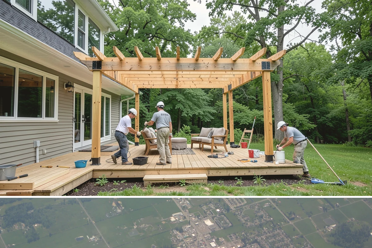 Barndominium Construction in Enumclaw, King County, WA - Erecting the shell during a dry summer stretch lets us close it in fast and finish the interior through the wet season.