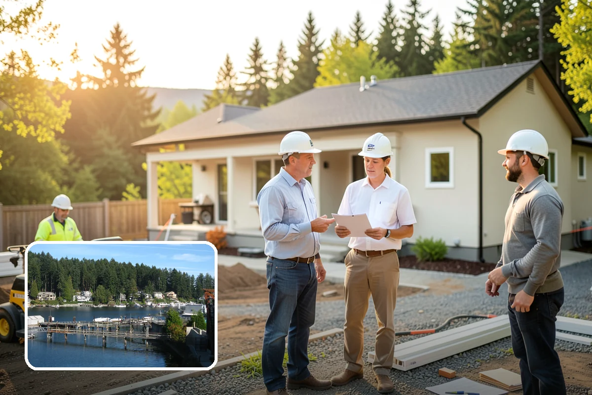 Barndominium Construction in Gig Harbor, Pierce County, WA - Wide clear spans for flexible living and work areas