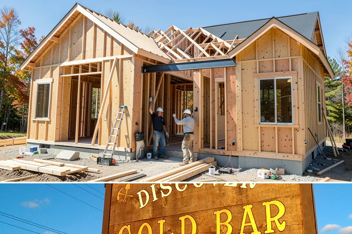 Barndominium Construction in Gold Bar, Snohomish County, WA - Erecting the shell during a dry summer stretch lets us close it in fast and finish the interior through the wet season.