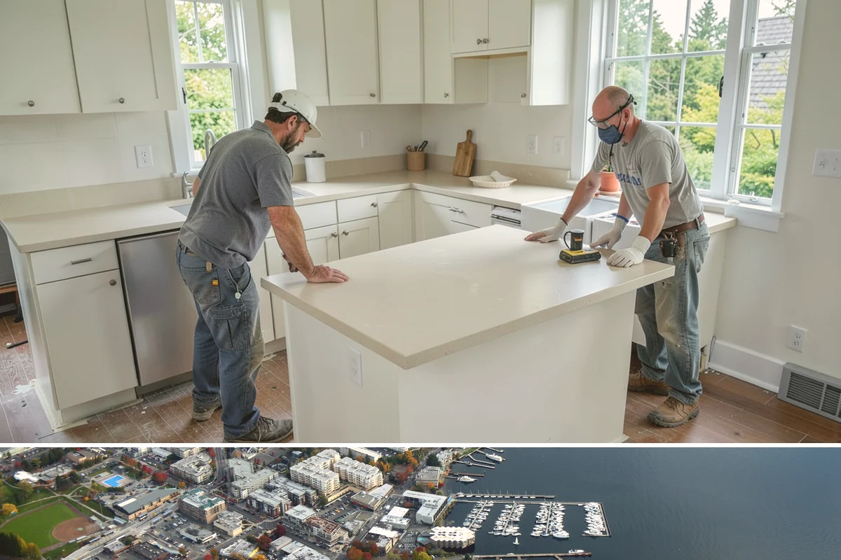 Barndominium Construction in Kirkland, King County, WA - Erecting the shell during a dry summer stretch lets us close it in fast and finish the interior through the wet season.
