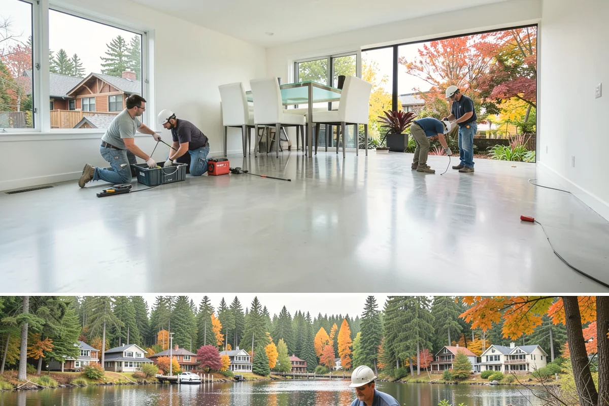 Barndominium Construction in La Conner, Skagit County, WA - Erecting the shell during a dry summer stretch lets us close it in fast and finish the interior through the wet season.