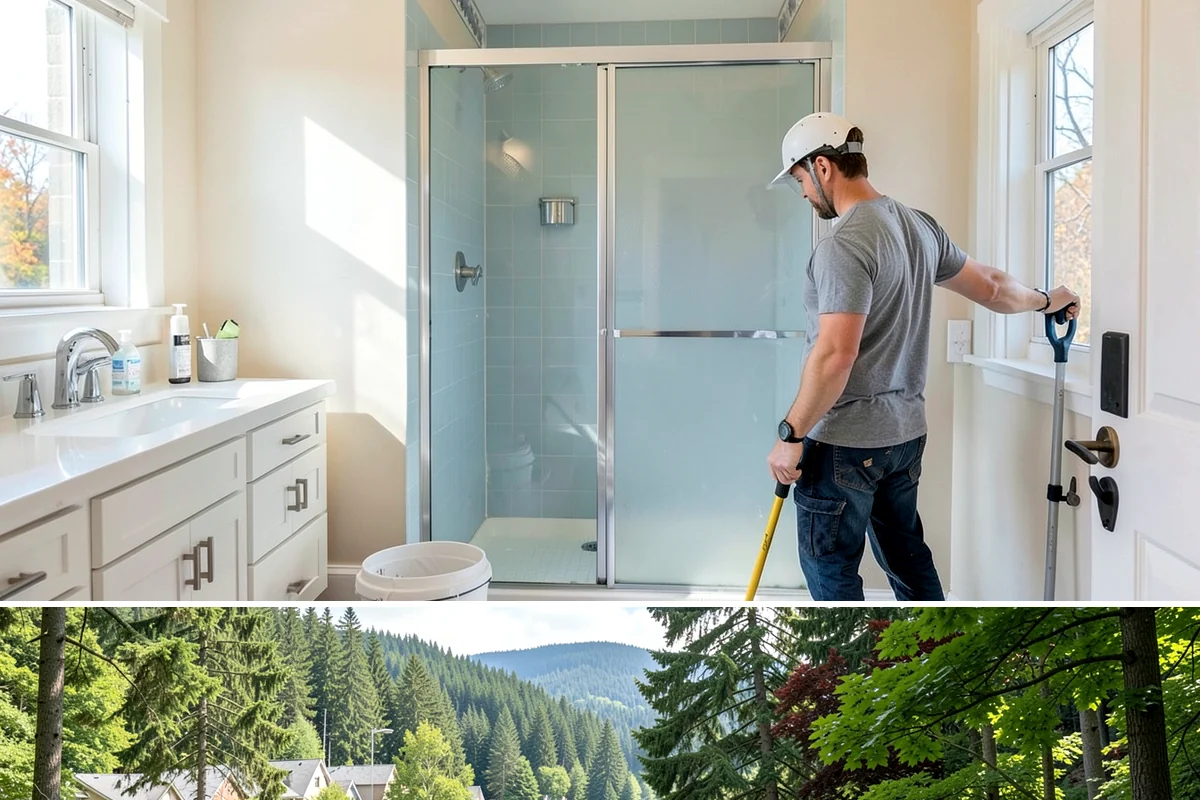 Barndominium Construction in Lake Forest Park, King County, WA - Erecting the shell during a dry summer stretch lets us close it in fast and finish the interior through the wet season.