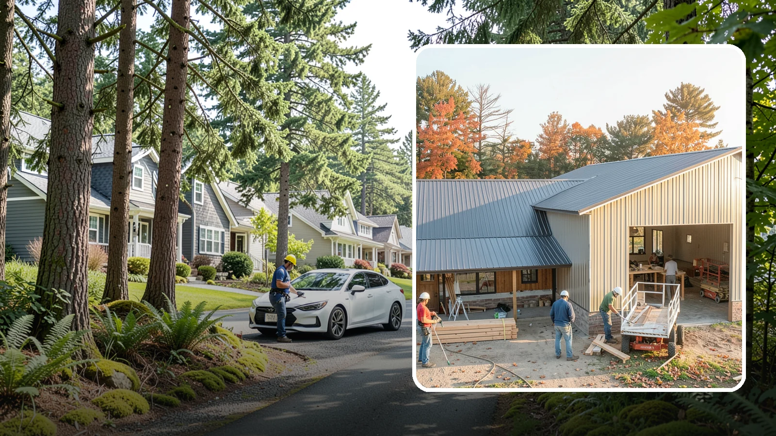 Barndominium Construction in Normandy Park, King County, WA - A barn-style metal or post-frame shell finished as a comfortable, modern living space.