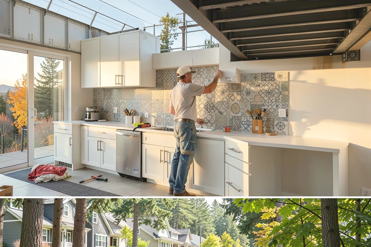 Barndominium Construction in Normandy Park, King County, WA - Erecting the shell during a dry summer stretch lets us close it in fast and finish the interior through the wet season.