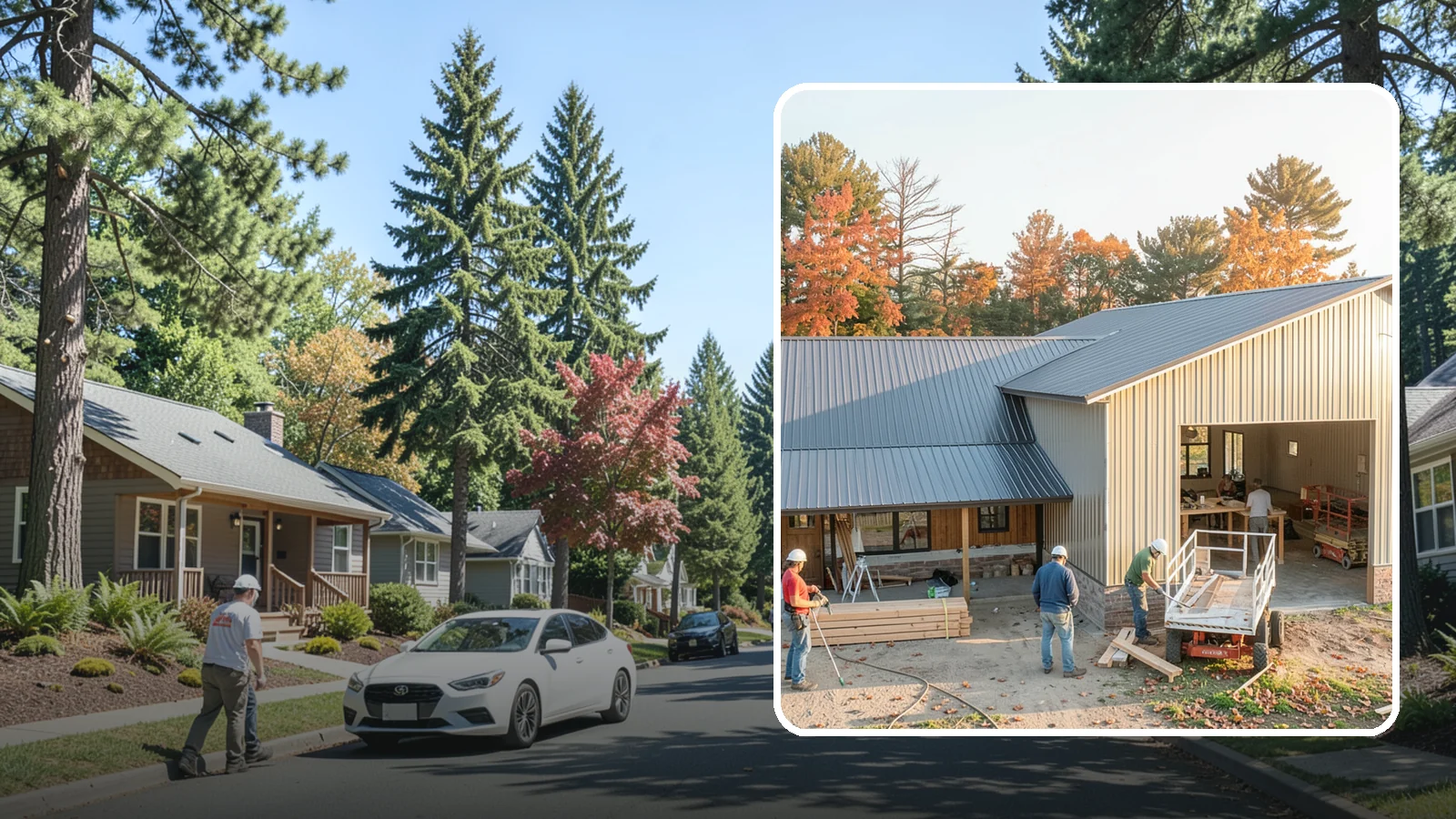 Barndominium Construction in Orting, Pierce County, WA - A barn-style metal or post-frame shell finished as a comfortable, modern living space.