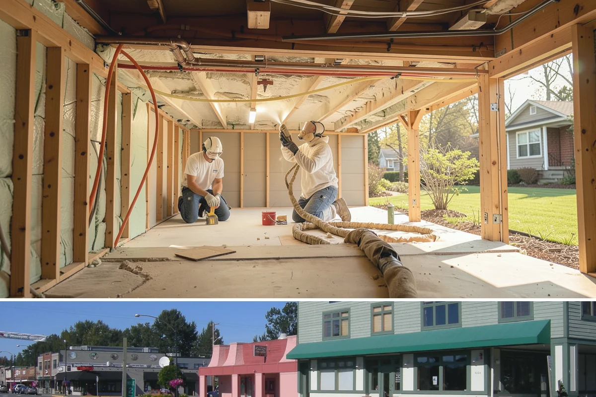Barndominium Construction in Snoqualmie, King County, WA - Erecting the shell during a dry summer stretch lets us close it in fast and finish the interior through the wet season.