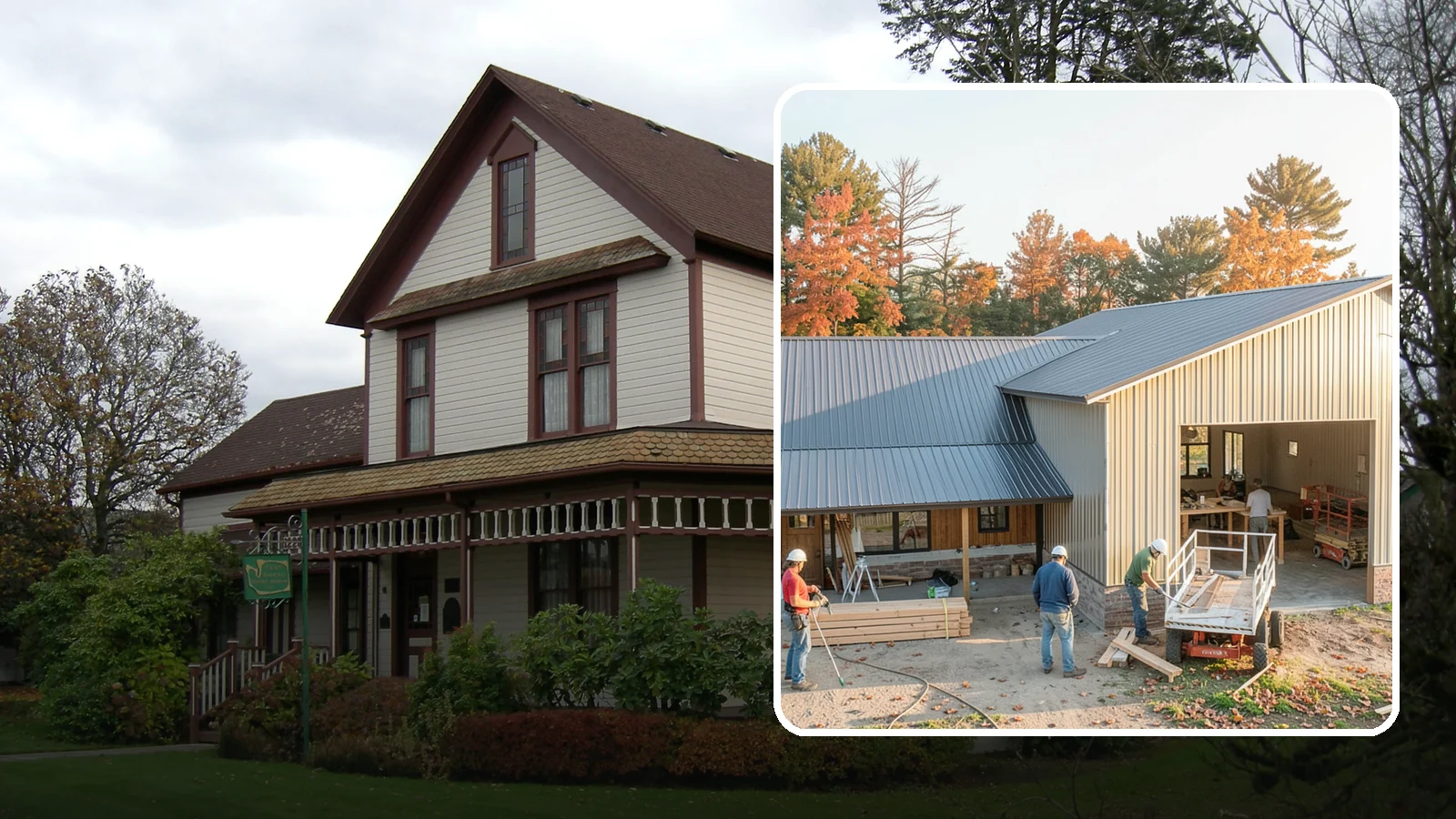 Barndominium Construction in Sumner, Pierce County, WA - A barn-style metal or post-frame shell finished as a comfortable, modern living space.