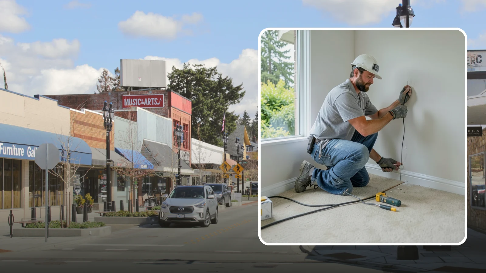 Baseboard Installation in Bothell, King County, WA - Sturdy baseboard installation that protects wall bottoms and delivers a crisp line where walls meet the floor.