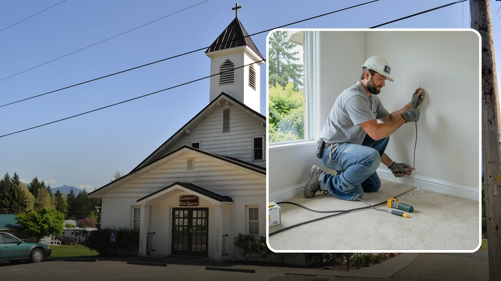 Baseboard Installation in Concrete, Skagit County, WA - Sturdy baseboard installation that protects wall bottoms and delivers a crisp line where walls meet the floor.