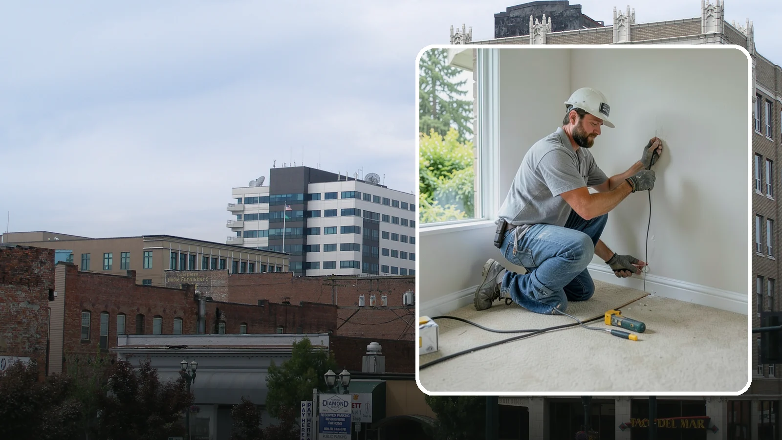 Baseboard Installation in Everett, Snohomish County, WA - Sturdy baseboard installation that protects wall bottoms and delivers a crisp line where walls meet the floor.