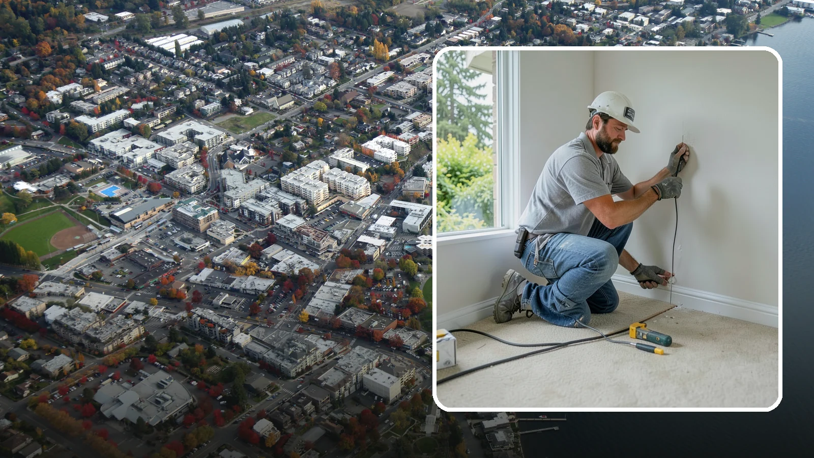 Baseboard Installation in Kirkland, King County, WA - Sturdy baseboard installation that protects wall bottoms and delivers a crisp line where walls meet the floor.