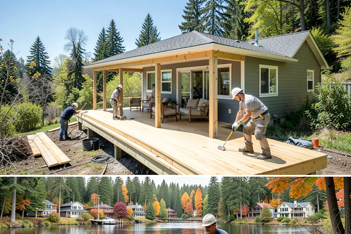 Baseboard Installation in La Conner, Skagit County, WA - Baseboard installation is unaffected by Western Washington weather and slots neatly into flooring projects any time of year.