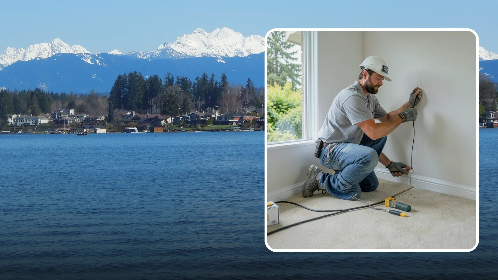 Baseboard Installation in Lake Stevens, Snohomish County, WA - Sturdy baseboard installation that protects wall bottoms and delivers a crisp line where walls meet the floor.