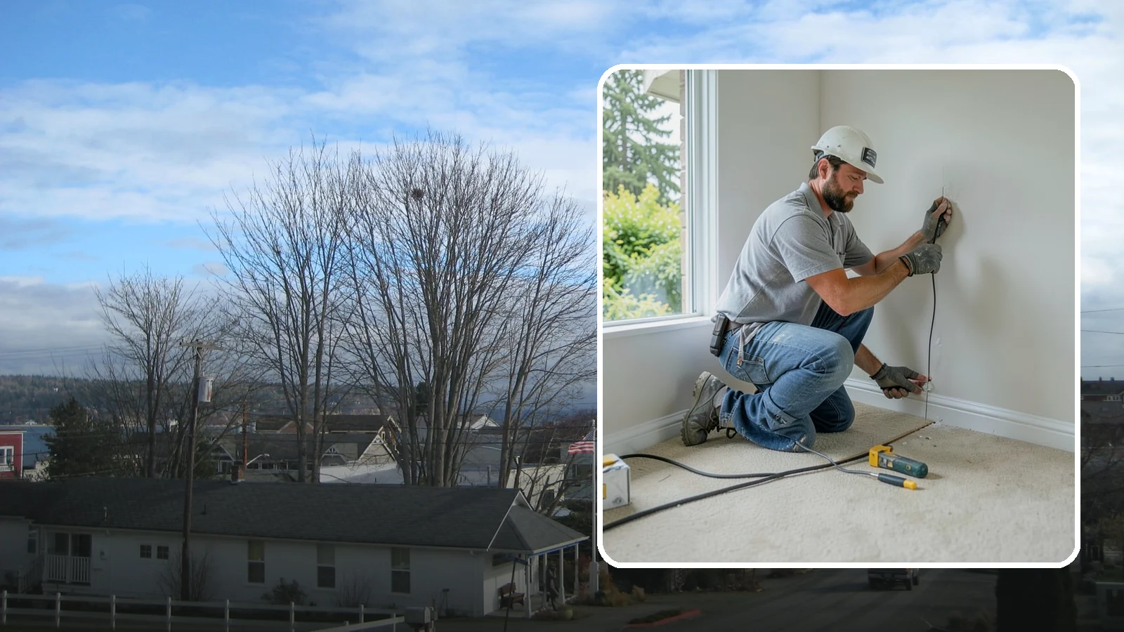 Baseboard Installation in Langley, Island County, WA - Sturdy baseboard installation that protects wall bottoms and delivers a crisp line where walls meet the floor.
