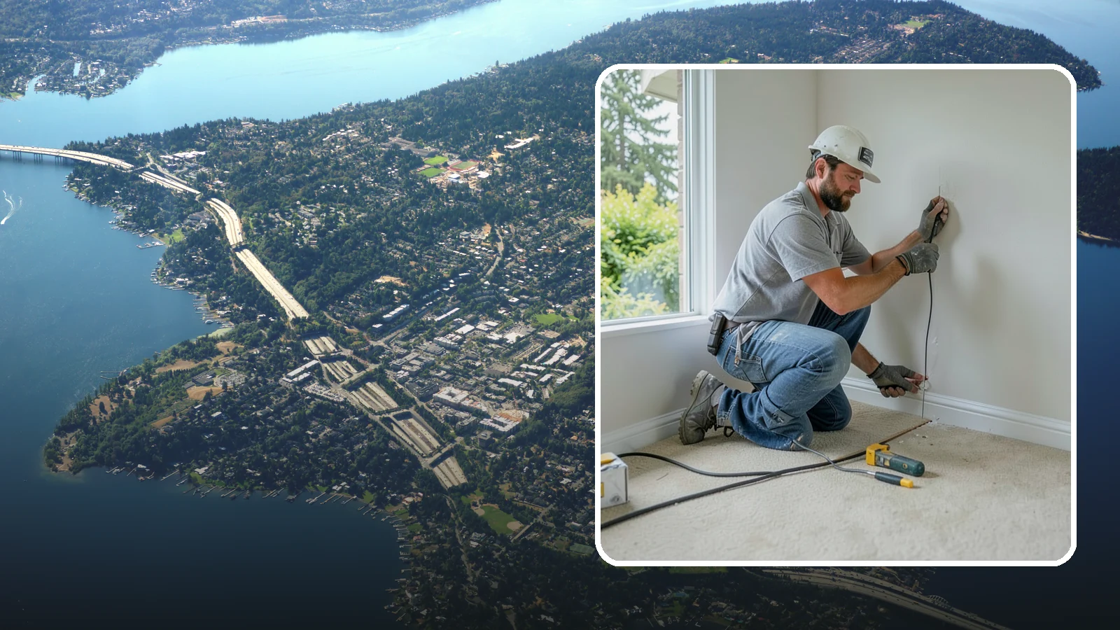 Baseboard Installation in Mercer Island, King County, WA - Sturdy baseboard installation that protects wall bottoms and delivers a crisp line where walls meet the floor.