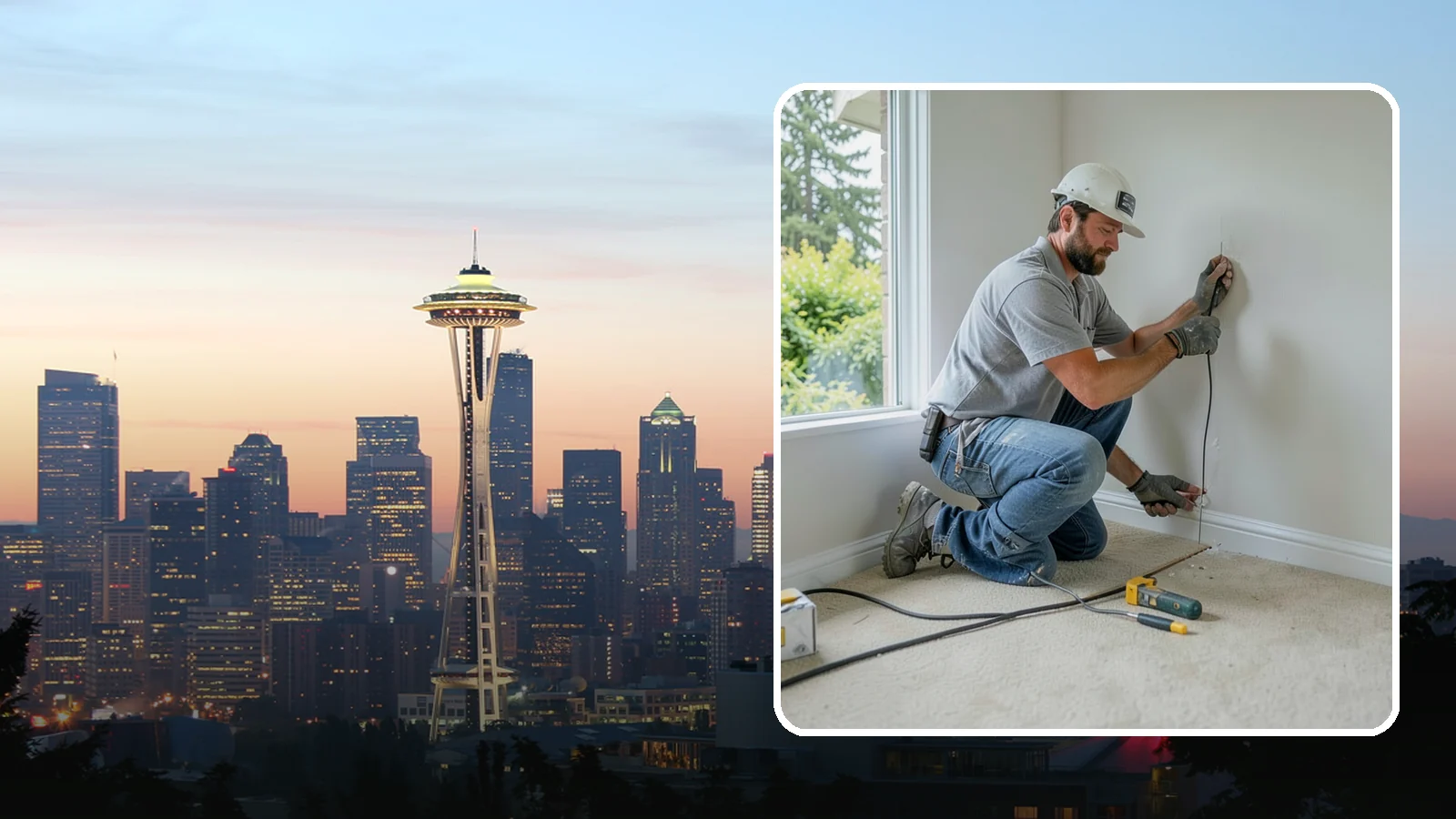 Baseboard Installation in Seattle, King County, WA - Sturdy baseboard installation that protects wall bottoms and delivers a crisp line where walls meet the floor.