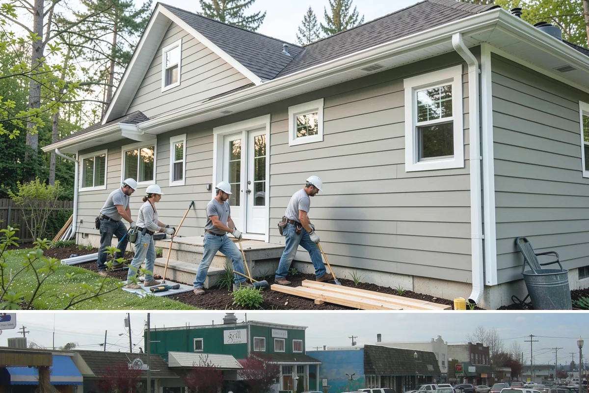 Baseboard Installation in Stanwood, Snohomish County, WA - Baseboard installation is unaffected by Western Washington weather and slots neatly into flooring projects any time of year.