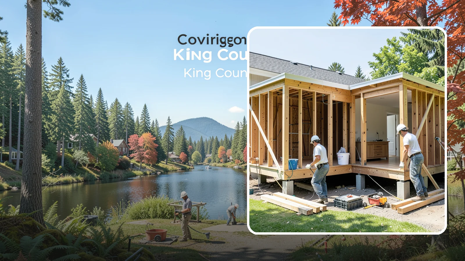 Basement ADU Conversion in Covington, King County, WA - Basement ADU conversion that turns unused lower-level space into a legal apartment in your Western Washington home.