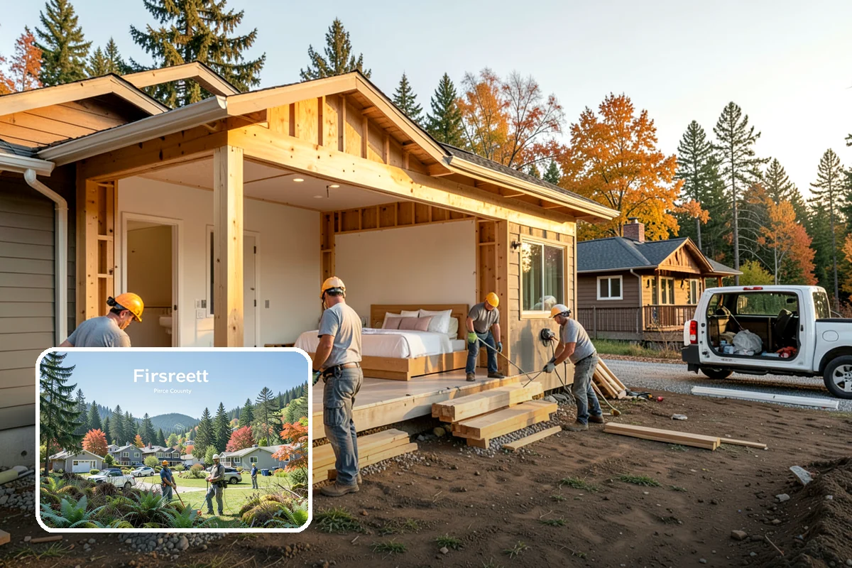 Basement ADU Conversion in Fircrest, Pierce County, WA - Valuable living space from an unused basement