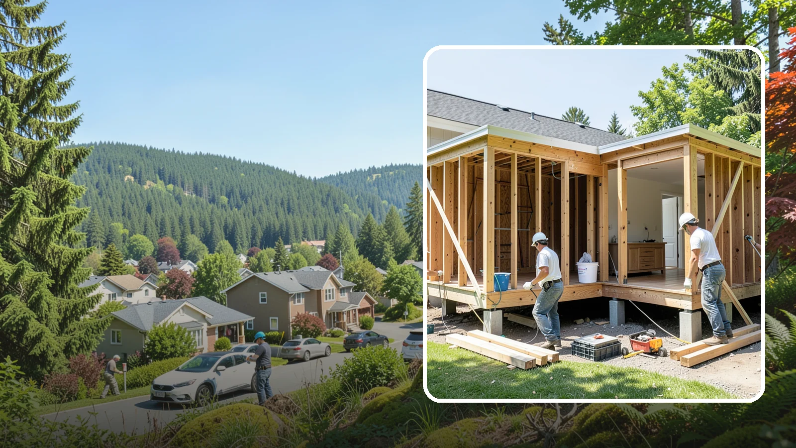 Basement ADU Conversion in Index, Snohomish County, WA - Basement ADU conversion that turns unused lower-level space into a legal apartment in your Western Washington home.