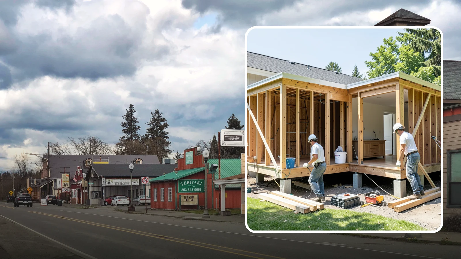 Basement ADU Conversion in Roy, Pierce County, WA - Basement ADU conversion that turns unused lower-level space into a legal apartment in your Western Washington home.