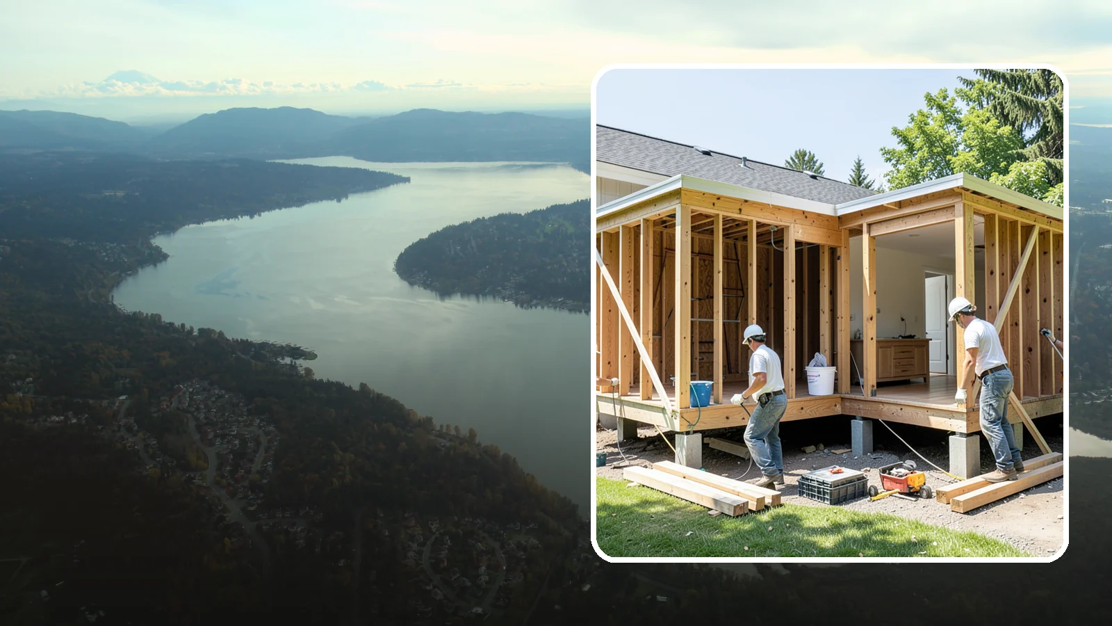 Basement ADU Conversion in Sammamish, King County, WA - Basement ADU conversion that turns unused lower-level space into a legal apartment in your Western Washington home.
