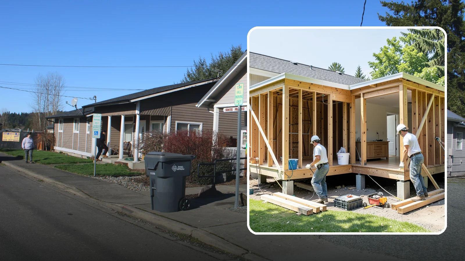 Basement ADU Conversion in South Prairie, Pierce County, WA - Basement ADU conversion that turns unused lower-level space into a legal apartment in your Western Washington home.