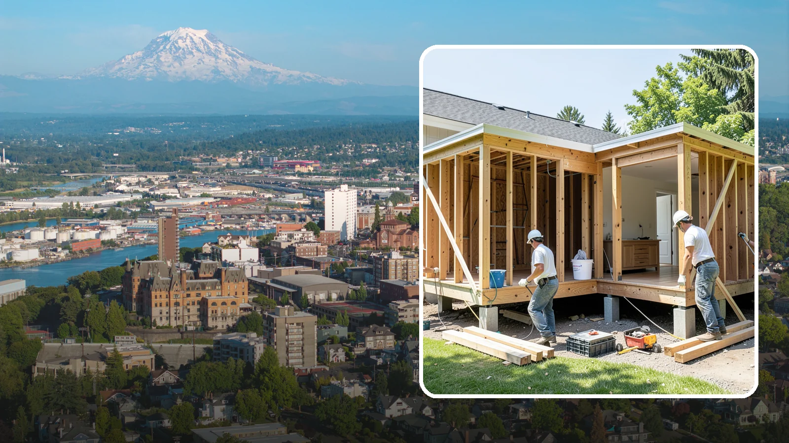 Basement ADU Conversion in Tacoma, Pierce County, WA - Basement ADU conversion that turns unused lower-level space into a legal apartment in your Western Washington home.