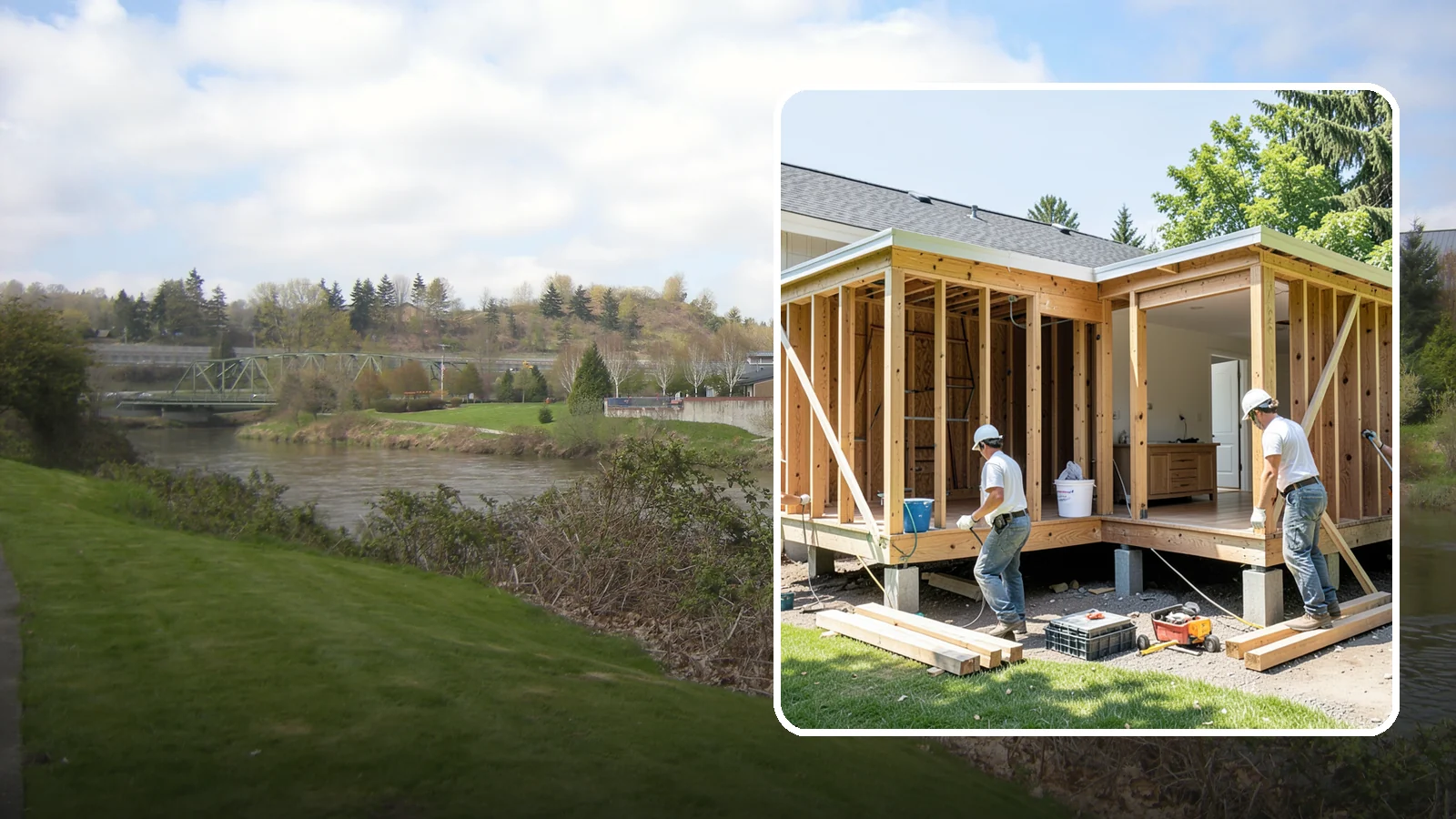 Basement ADU Conversion in Tukwila, King County, WA - Basement ADU conversion that turns unused lower-level space into a legal apartment in your Western Washington home.