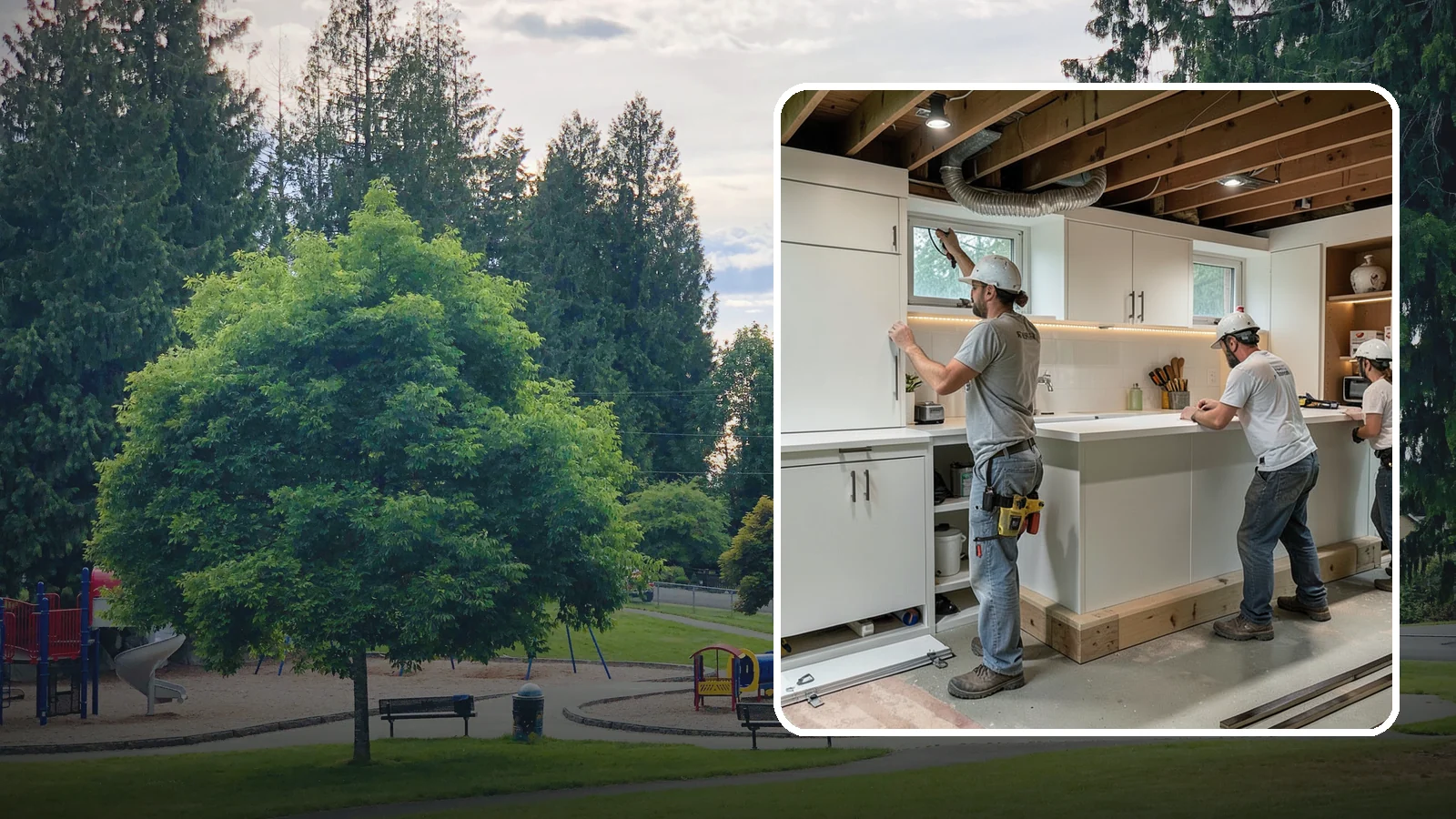 Basement Bar Construction in Bonney Lake, Pierce County, WA - Basement bar construction builds a custom wet or dry bar as the centerpiece of your entertainment space.