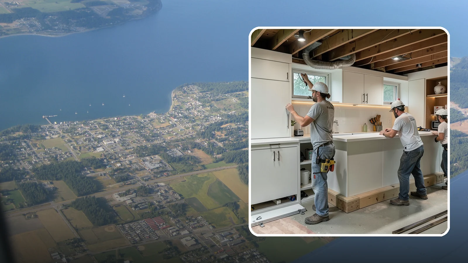 Basement Bar Construction in Coupeville, Island County, WA - Basement bar construction builds a custom wet or dry bar as the centerpiece of your entertainment space.