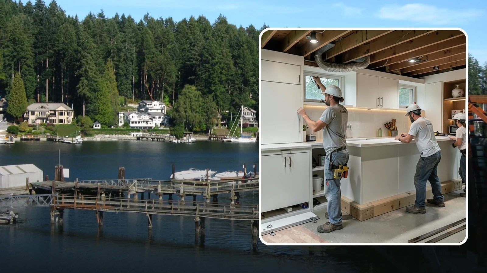 Basement Bar Construction in Gig Harbor, Pierce County, WA - Basement bar construction builds a custom wet or dry bar as the centerpiece of your entertainment space.