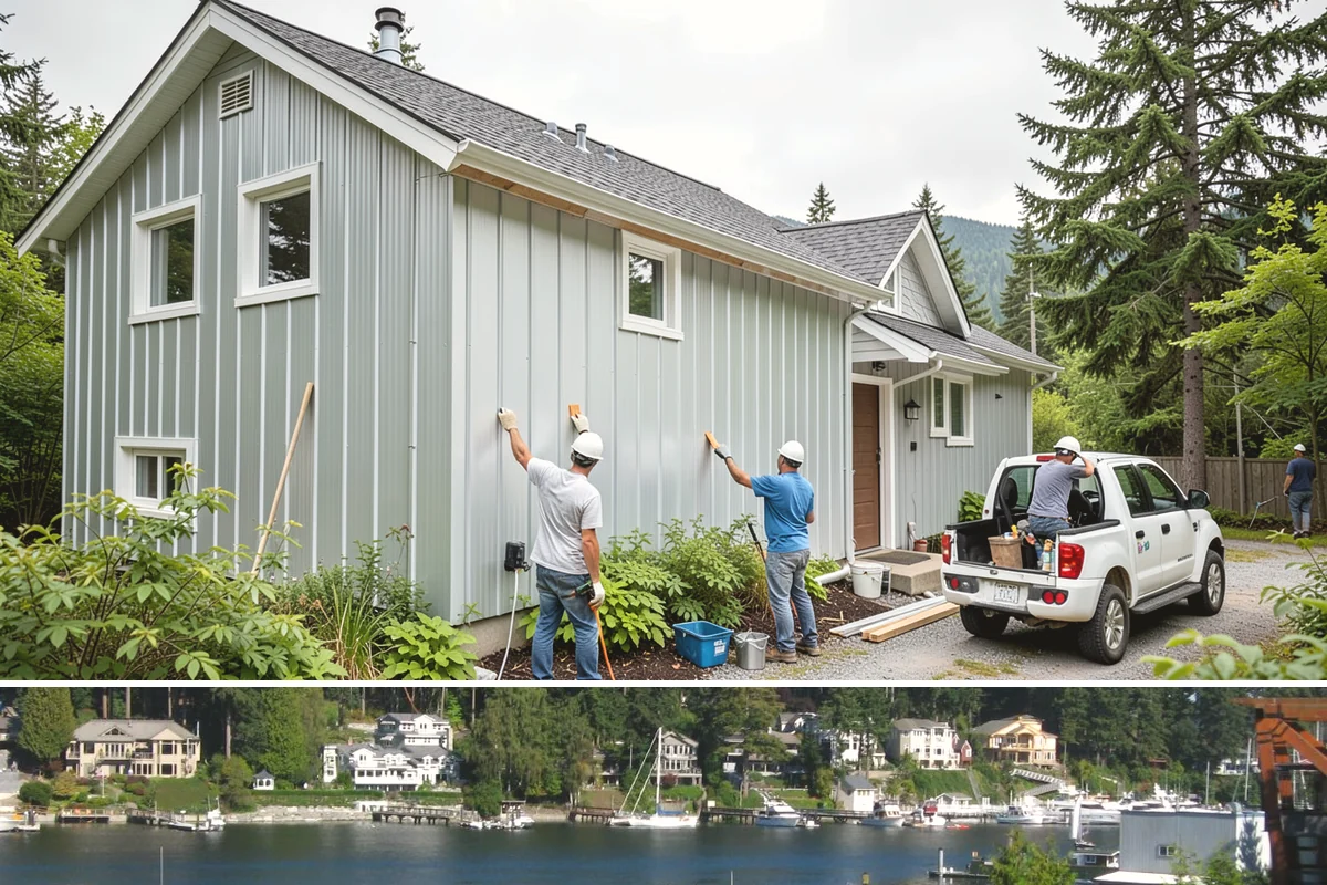Basement Bar Construction in Gig Harbor, Pierce County, WA - Bar construction is interior work well suited to the off-season when outdoor projects pause.