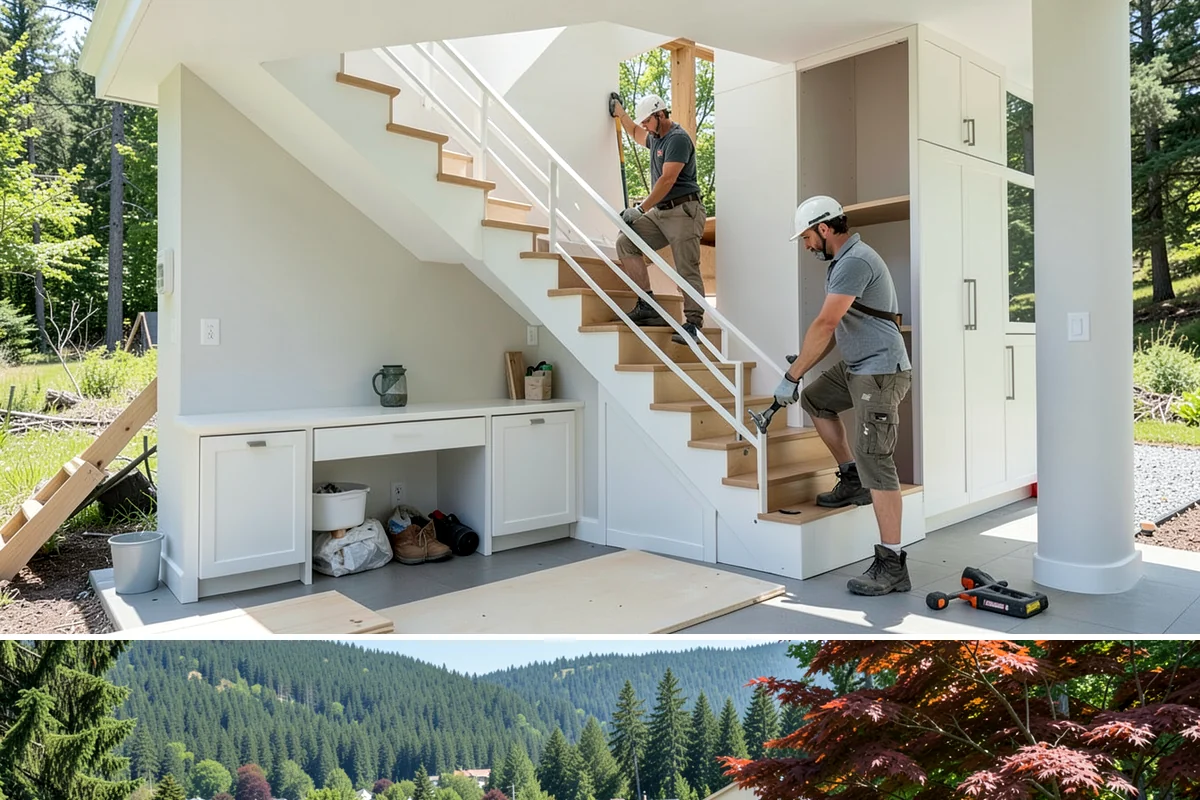 Basement Bar Construction in Index, Snohomish County, WA - Bar construction is interior work well suited to the off-season when outdoor projects pause.