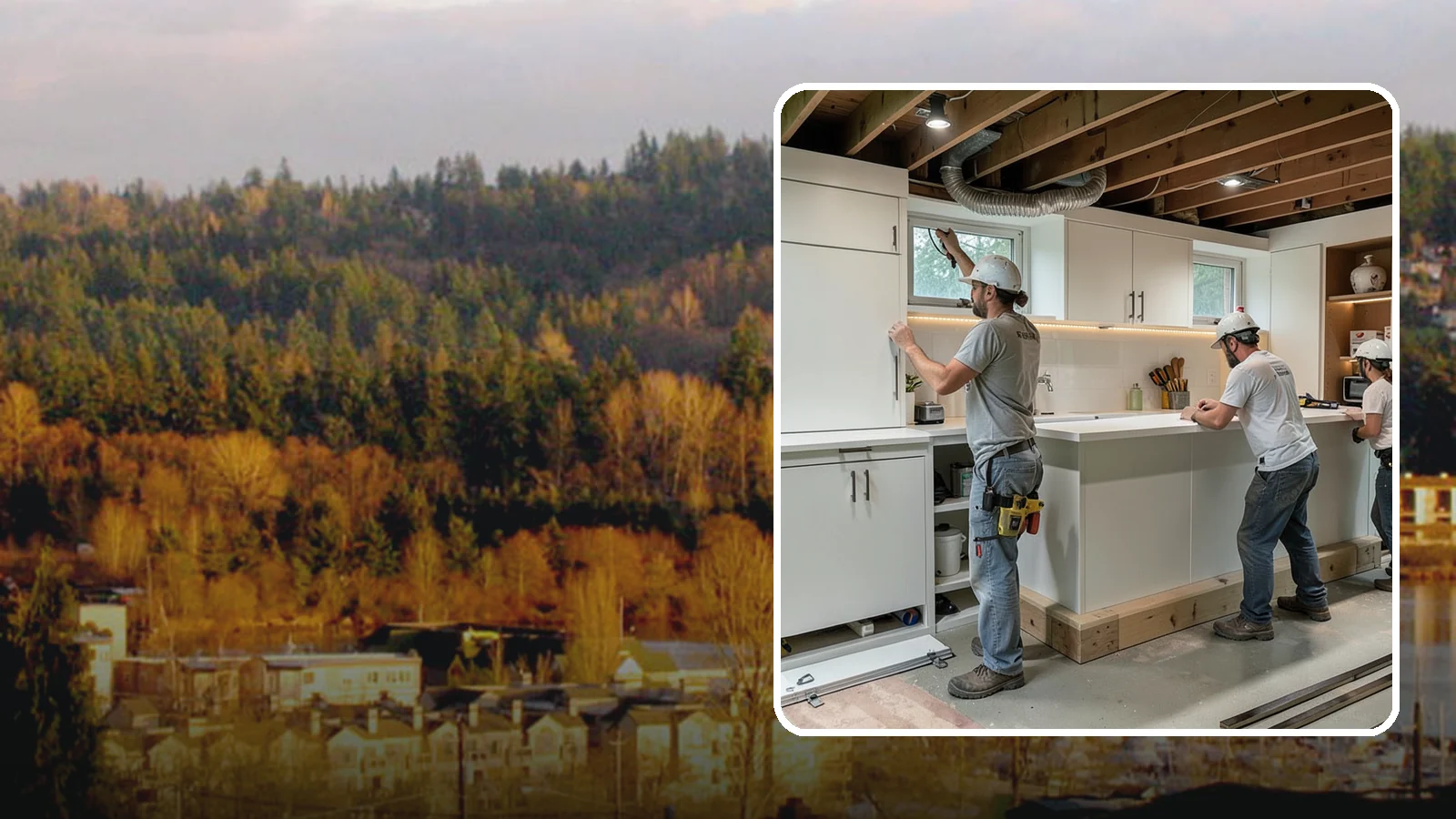 Basement Bar Construction in Kenmore, King County, WA - Basement bar construction builds a custom wet or dry bar as the centerpiece of your entertainment space.