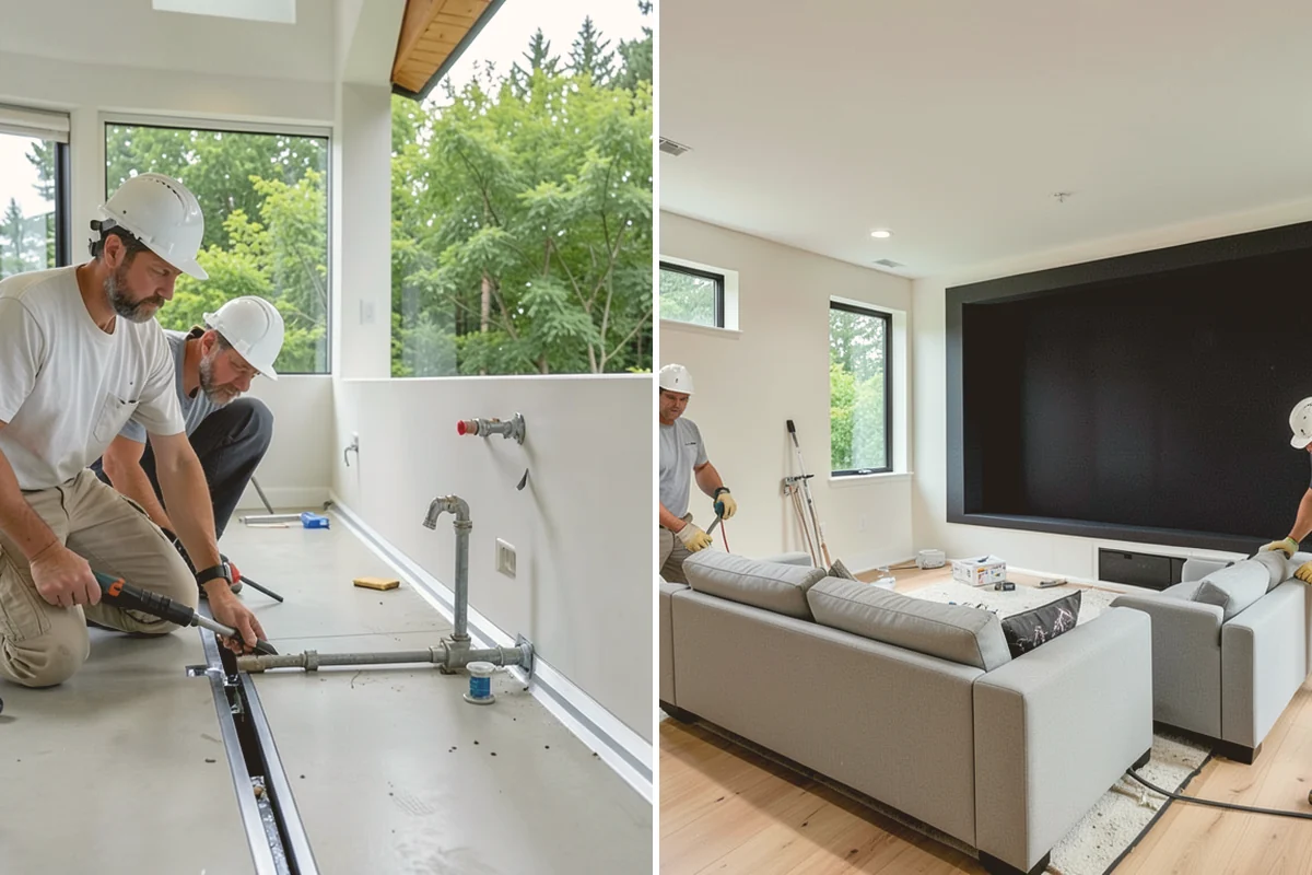 Basement Bar Construction in Newcastle, King County, WA - Design the bar layout and features