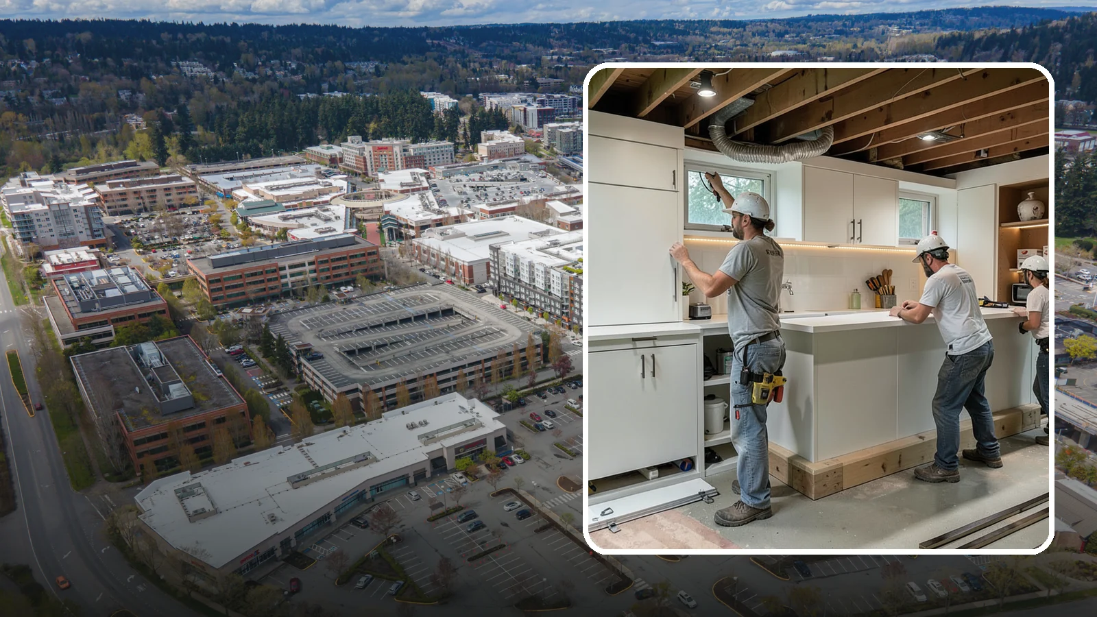 Basement Bar Construction in Redmond, King County, WA - Basement bar construction builds a custom wet or dry bar as the centerpiece of your entertainment space.
