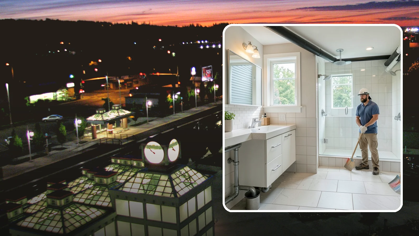 Basement Bathroom in Auburn, King County, WA - A basement bathroom adds a full or half bath below grade, including any needed drainage solutions.