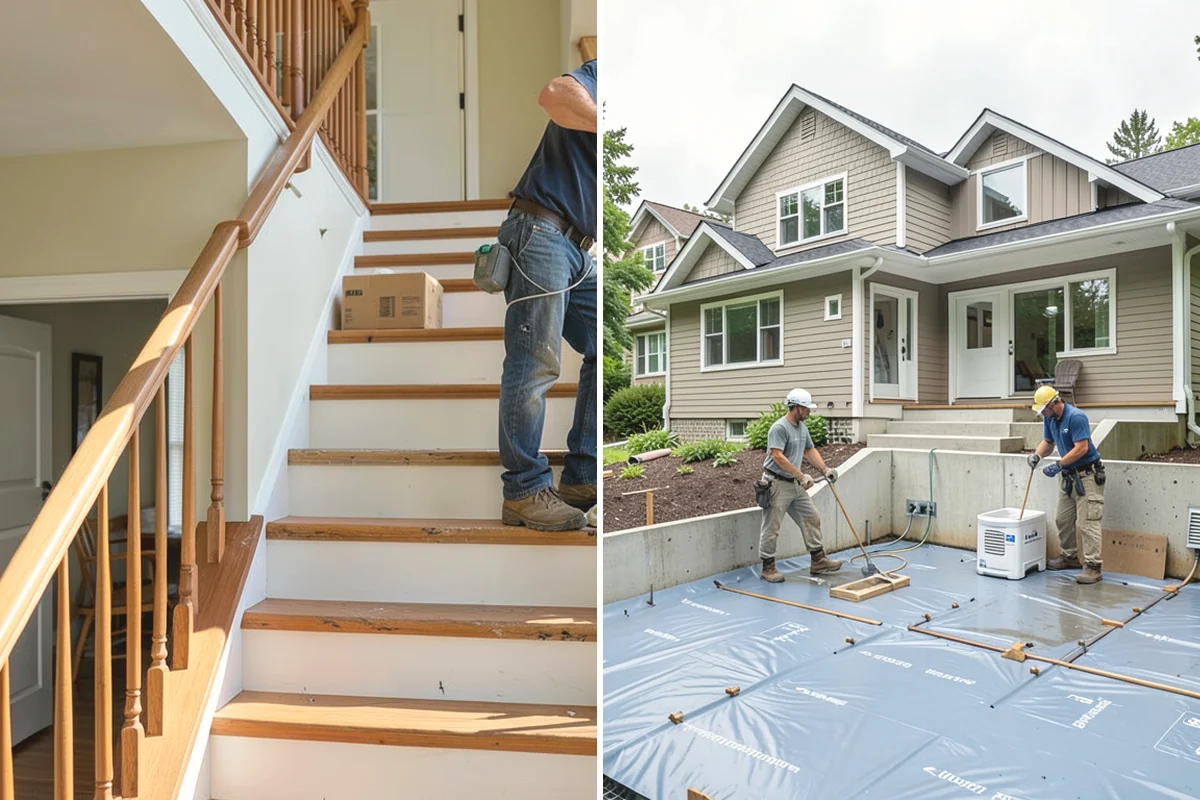 Basement Bedroom in Burien, King County, WA - Plan placement and egress location