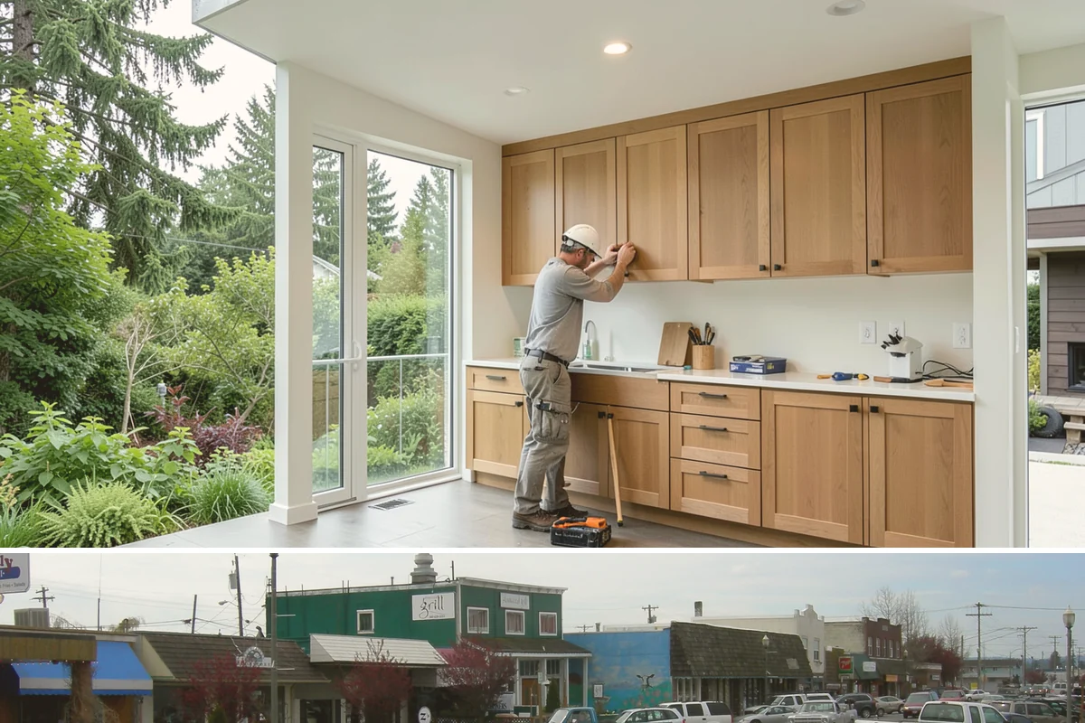 Basement Bedroom in Stanwood, Snohomish County, WA - Interior framing runs year-round, though we prefer drier conditions for excavating the exterior egress well.