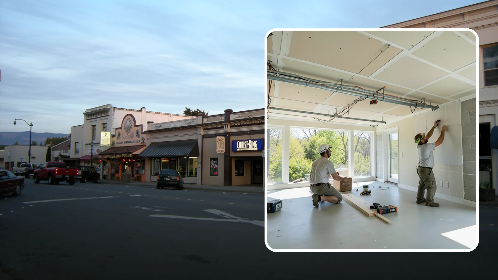 Basement Ceiling in Burlington, Skagit County, WA - A basement ceiling installs a finished drywall or drop ceiling that conceals utilities while allowing access.