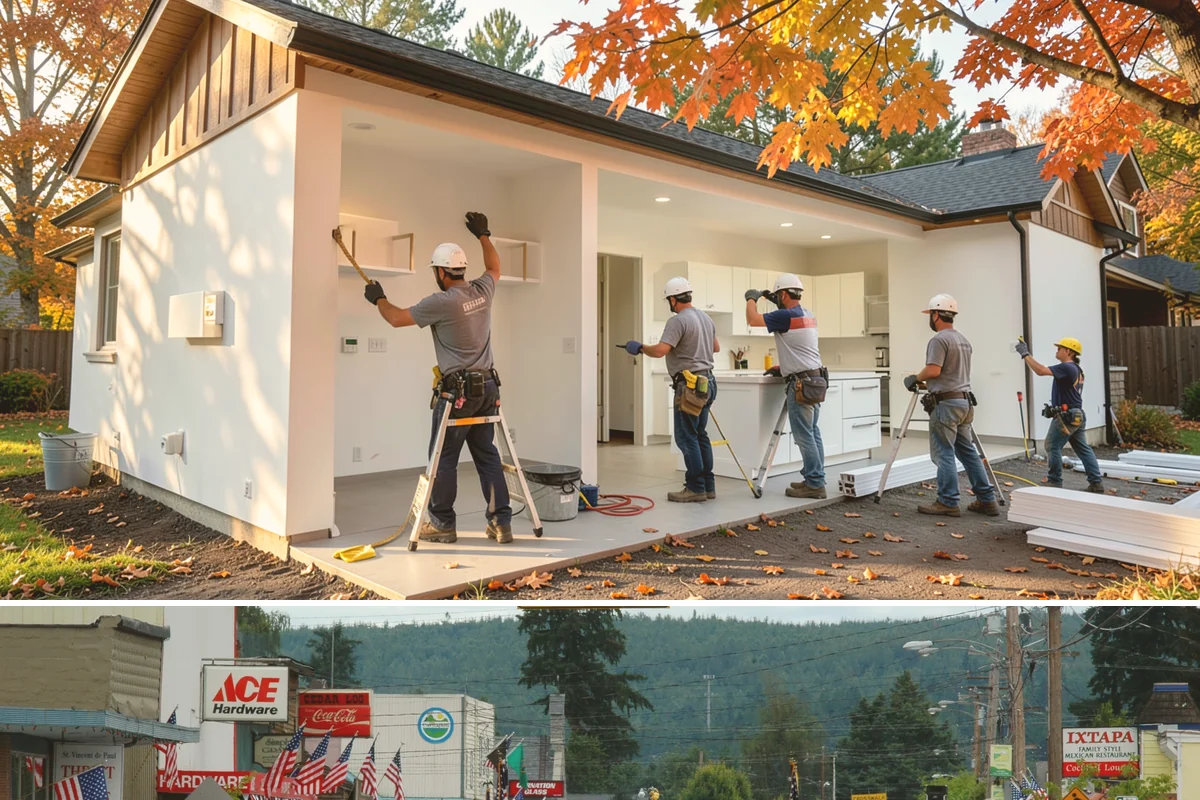 Basement Ceiling in Carnation, King County, WA - Ceiling installation is indoor work that fits any time of year, including winter.